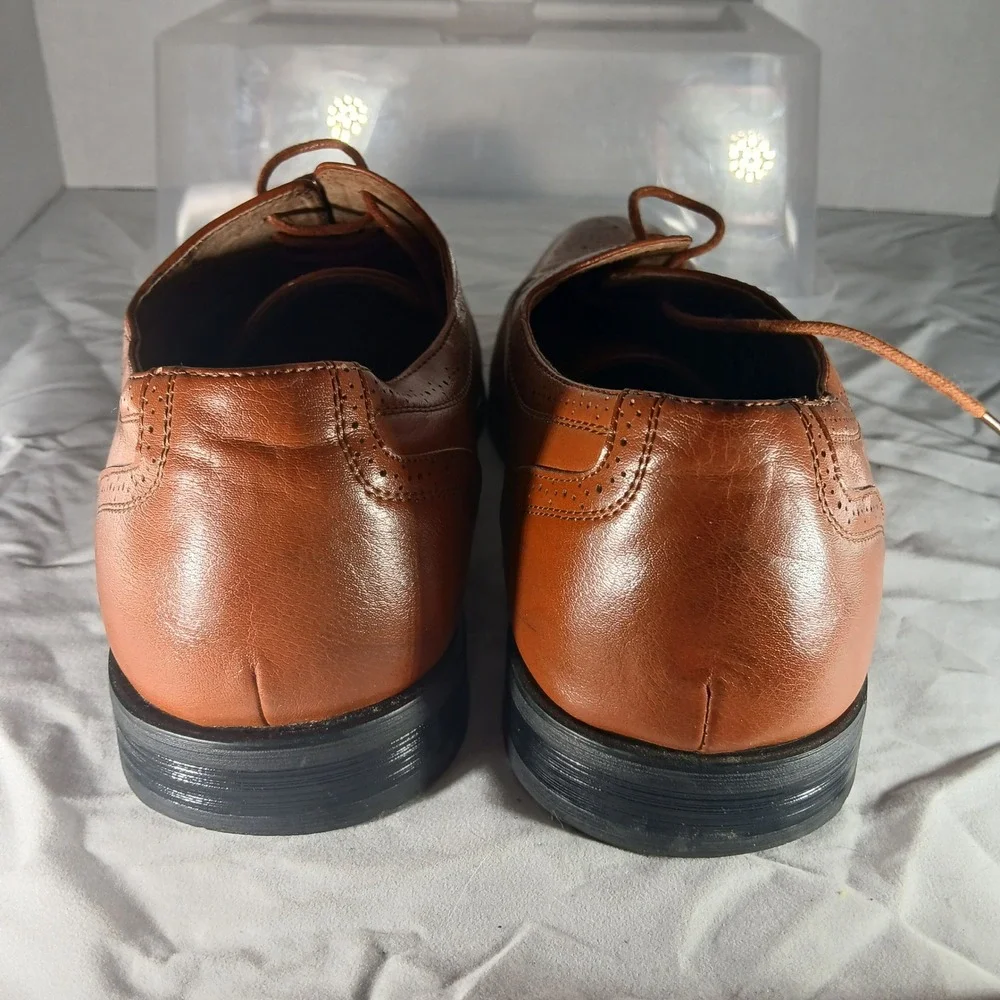 Dolli Aldo Brown Leather Lined Cap Toe‎ Dress Shoes - Men's Size 11 Formal